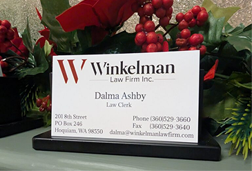 Dalma Ashby Joins Winkelman Law Firm and is Officially Admitted to the Washington State Clerkship Program
