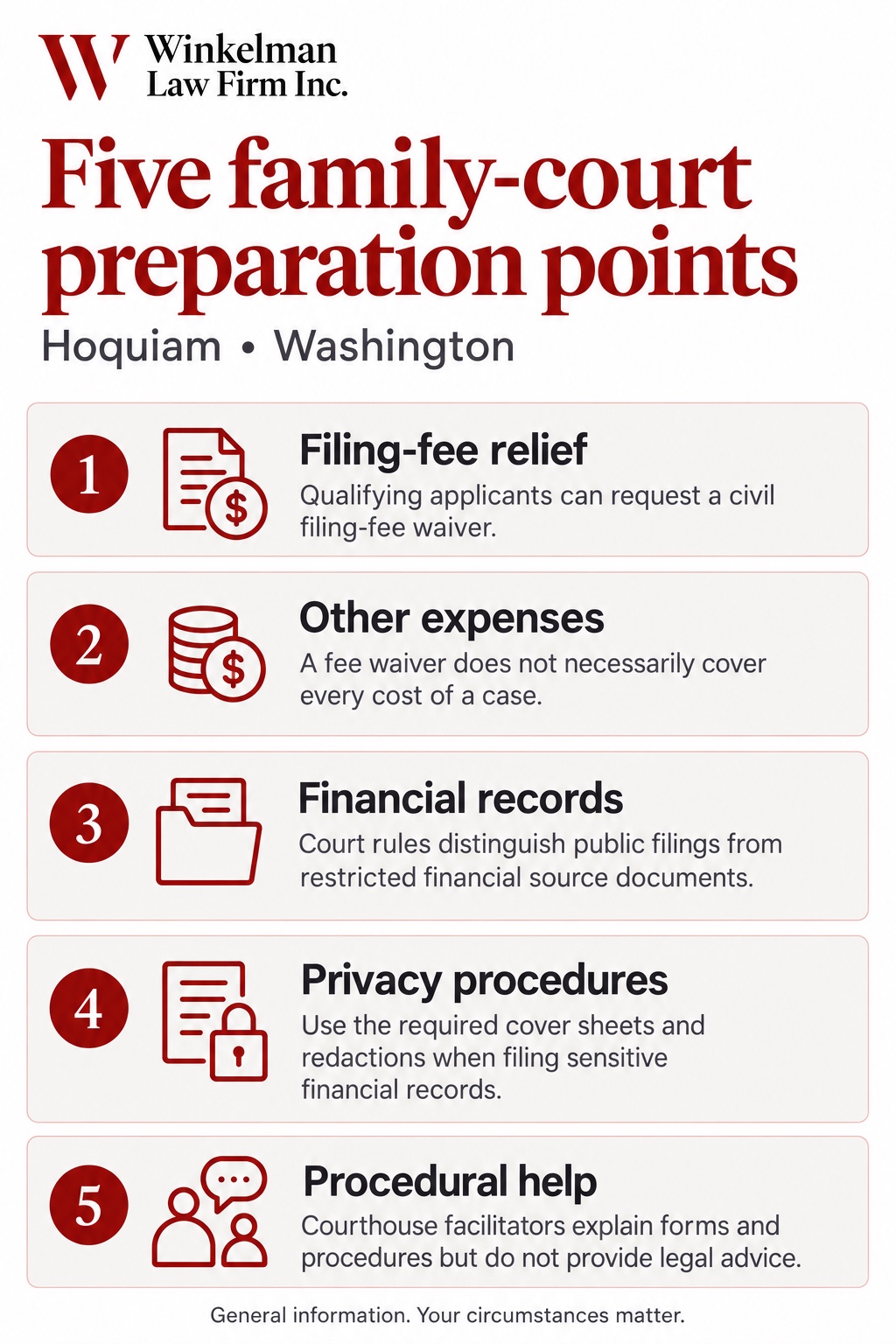 Hoquiam Family Law Attorneys infographic