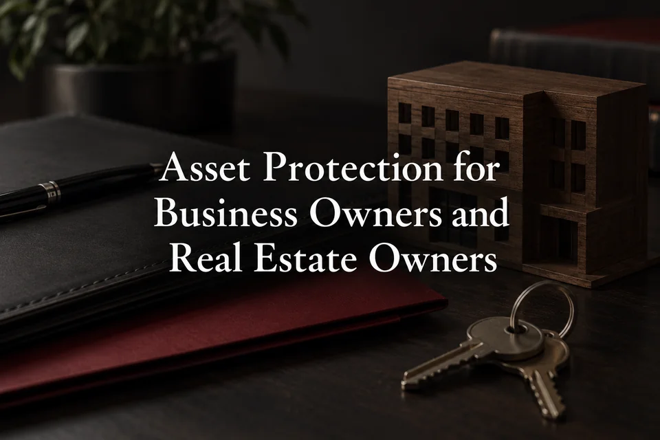 Asset protection for business owners and real estate owners.
