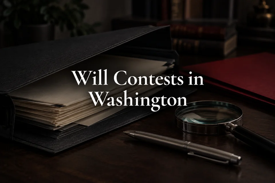 Will contests in Washington.