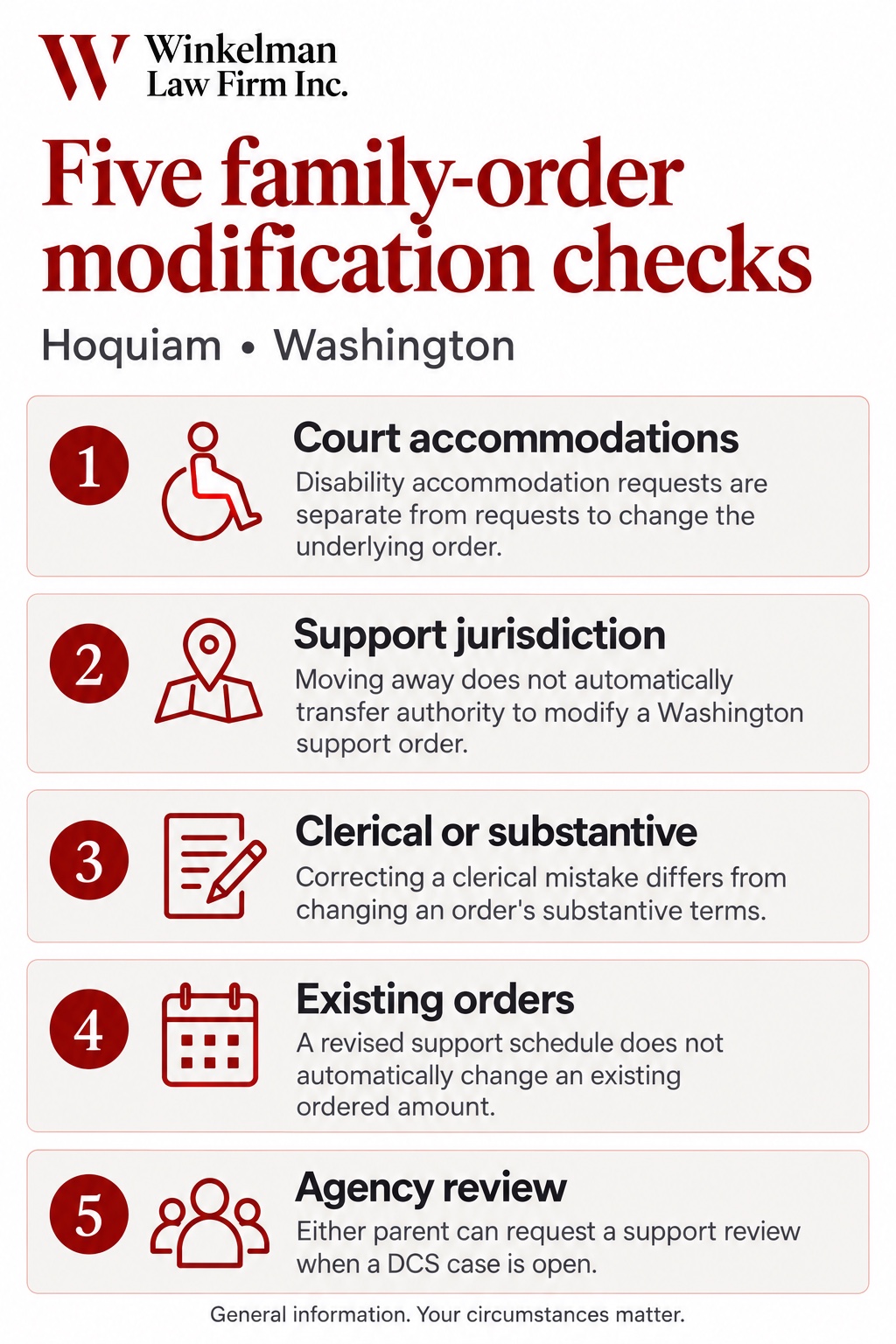 Hoquiam Family Law Modification Attorneys infographic