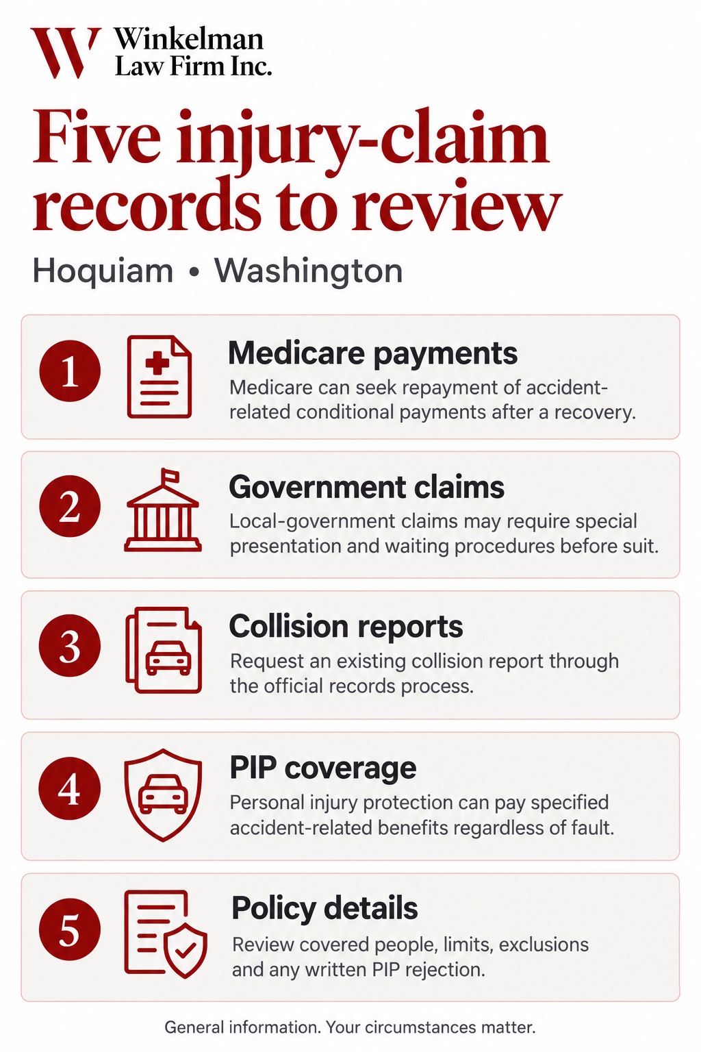 Hoquiam Personal Injury Attorneys infographic