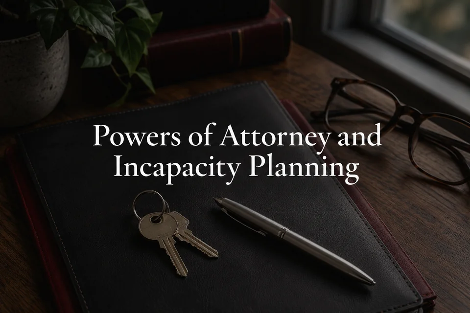 Powers of attorney and incapacity planning.