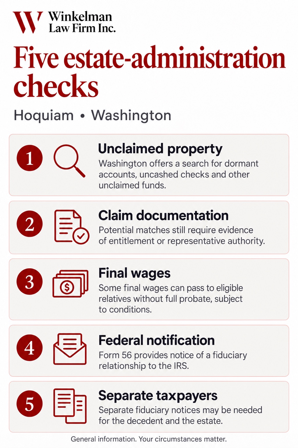 Hoquiam Probate & Estate Administration Attorneys infographic