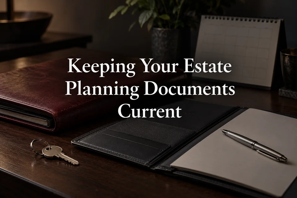Keeping your estate planning documents current.