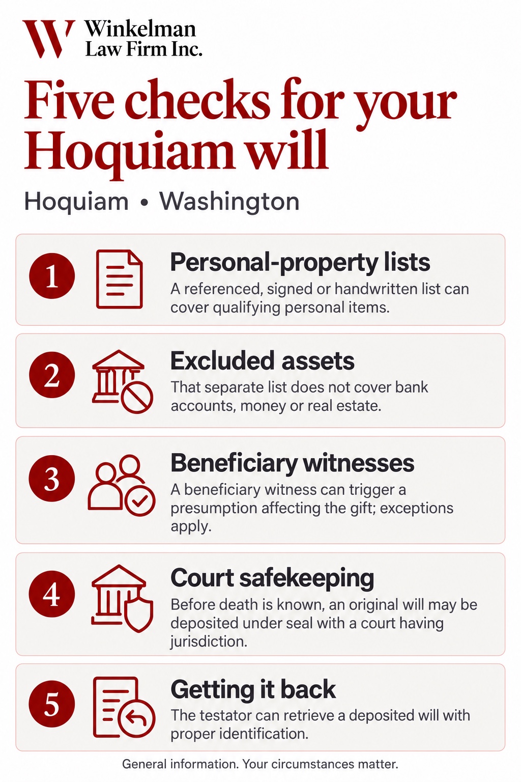 Hoquiam Wills Attorneys infographic
